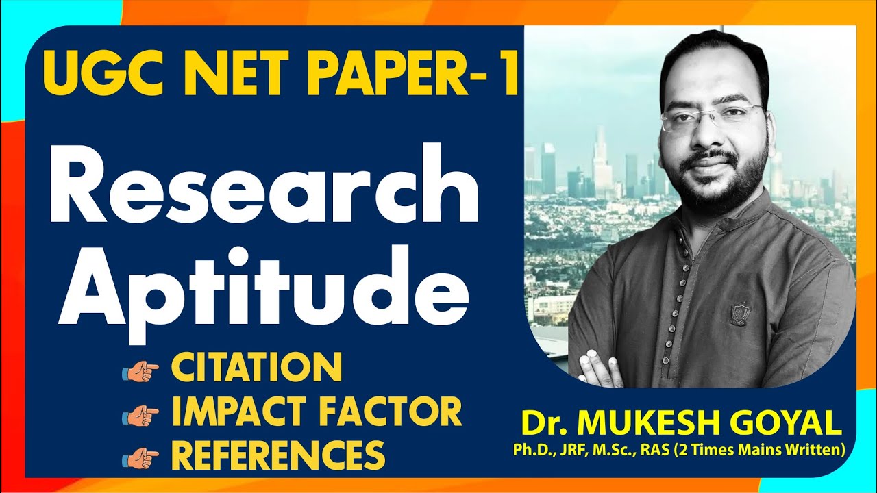 Research Aptitude UGC NET PAPER-1 || Citation, Impact Factor, References ||