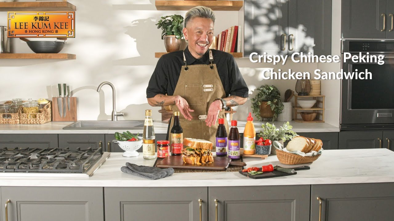 Crispy Chinese Peking Chicken Sandwich Recipe - Cooking with Chef Chris Oh | Lee Kum Kee