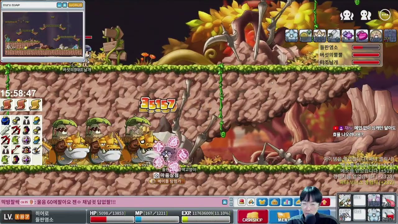 [메이플랜드] 용의 숲2 파밍