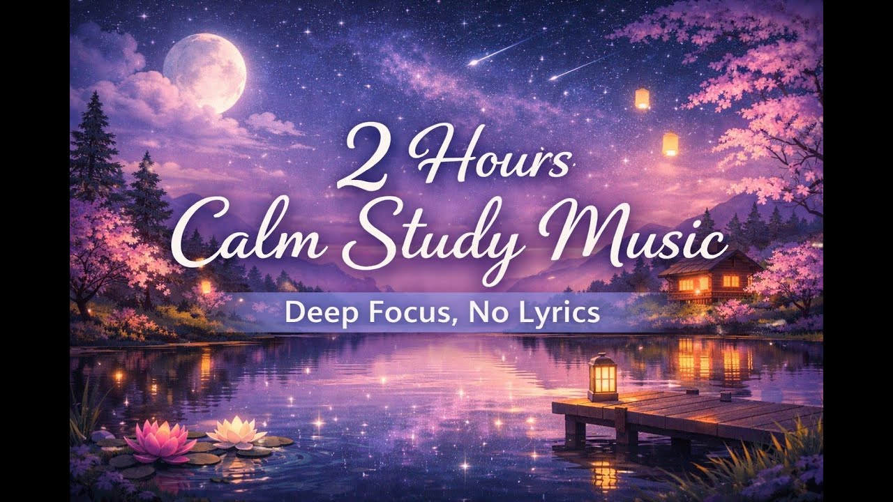 2 Hours of Calm Study Music for Deep Focus and Concentration