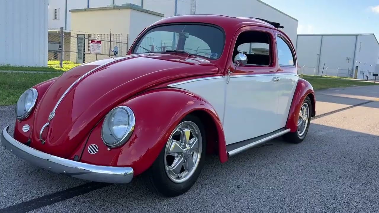 1956 vw beetle Magazine Car Oval window!