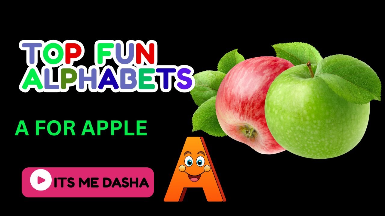 ABC Song for Kids | A is for Apple 🍎 | Fun Alphabet Song with Bright Animations for Kids