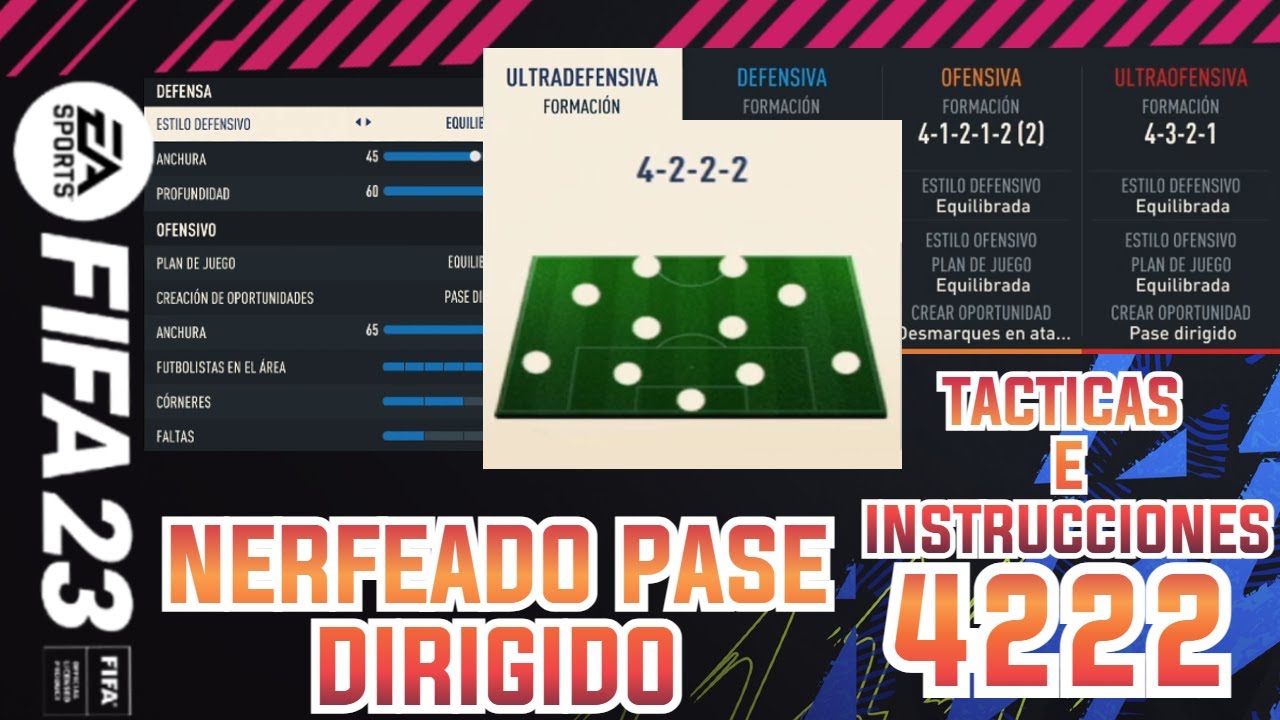 ⚠️ LAS MEJORES TACTICAS META 4222 POSTPARCHE TRAS EL NERFEO DE PASE DIRIGIDO| SACO A RONALDO NAZARIO