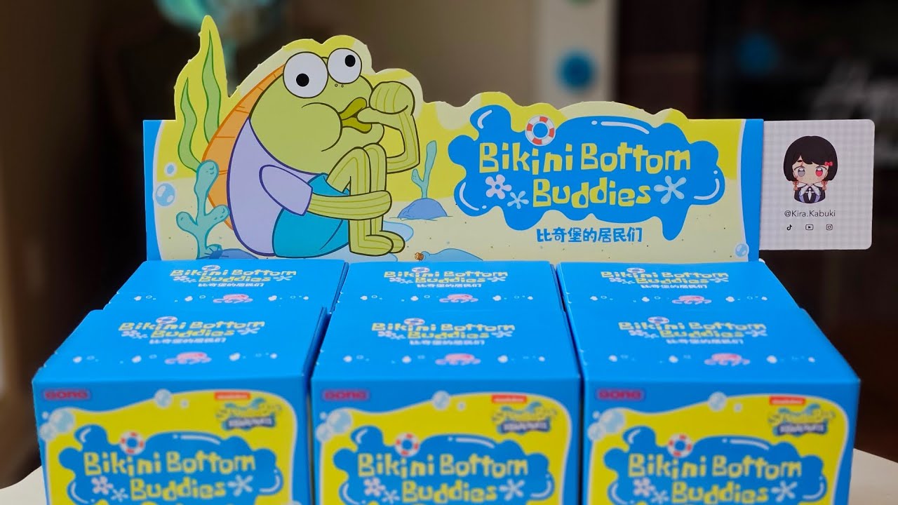 🫧 Gong x Spongebob Squarepants: Bikini Bottom Buddies blind box case unboxing!