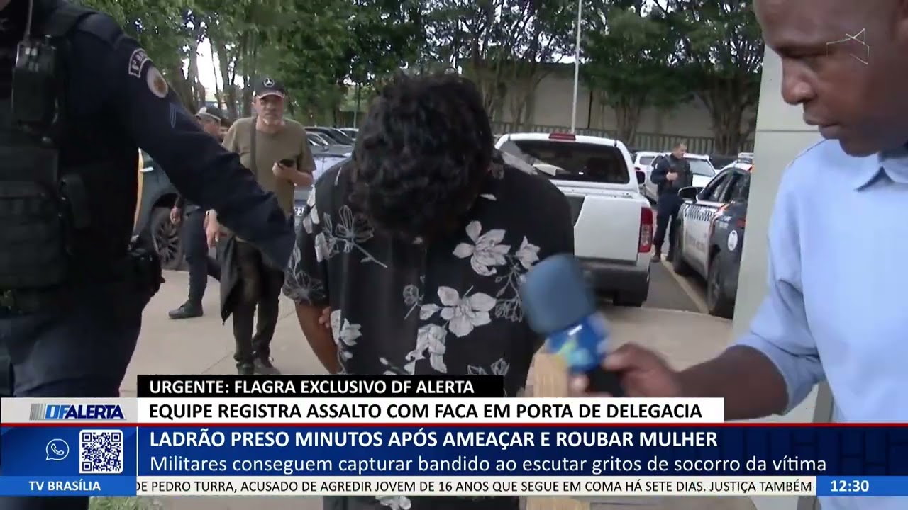 DF ALERTA - Ladrão preso minutos após ameaçar e roubar mulher