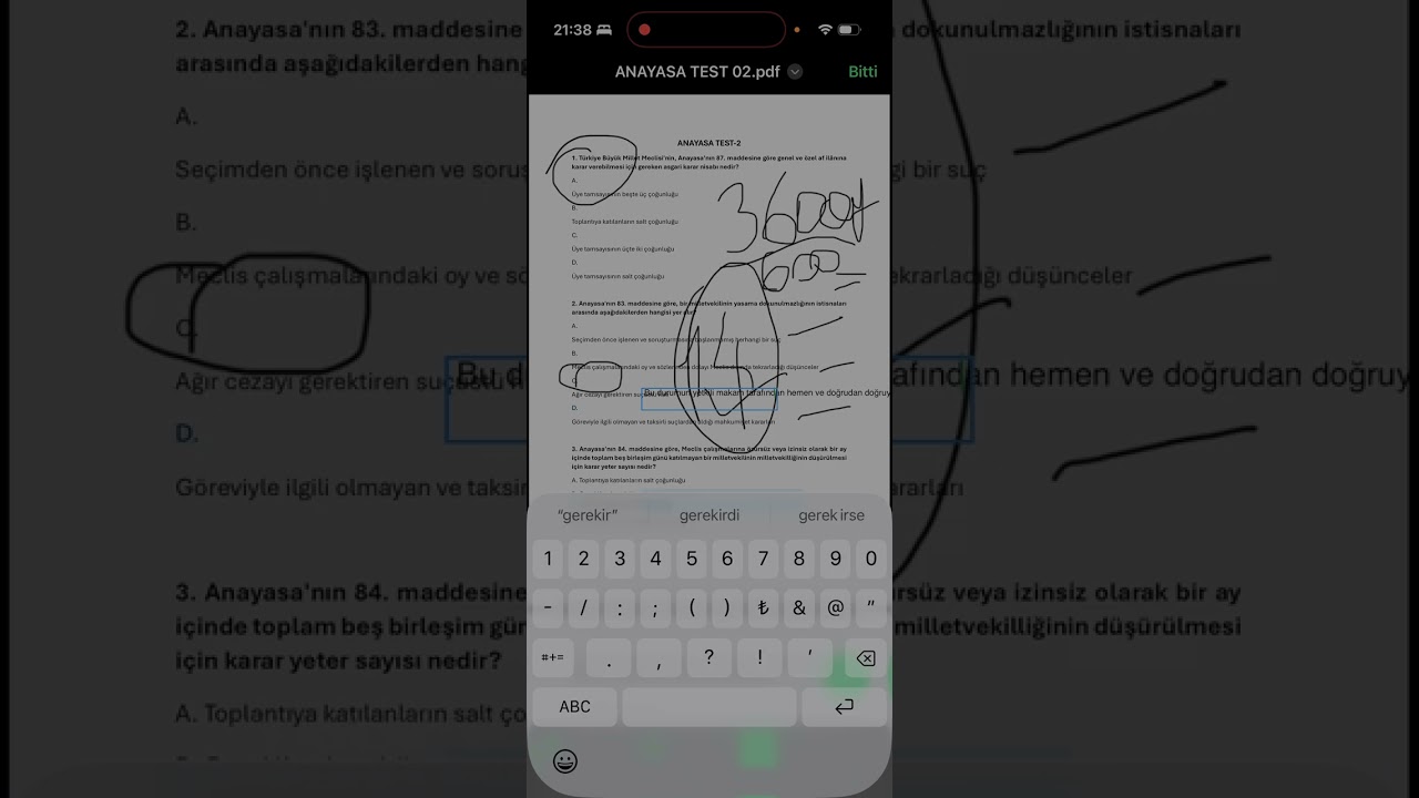 Anayasa Hukuku Soruları 4- #hmgs #kpss #ekpss #haber #sorts #anayasa #kpssvatandaşlık #ekpss #soru 