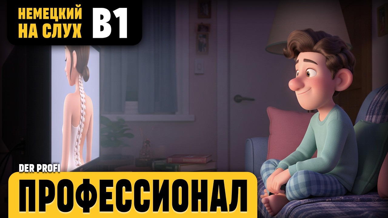 Профессионал. Весёлый рассказ (уровень B1). Немецкий на слух.