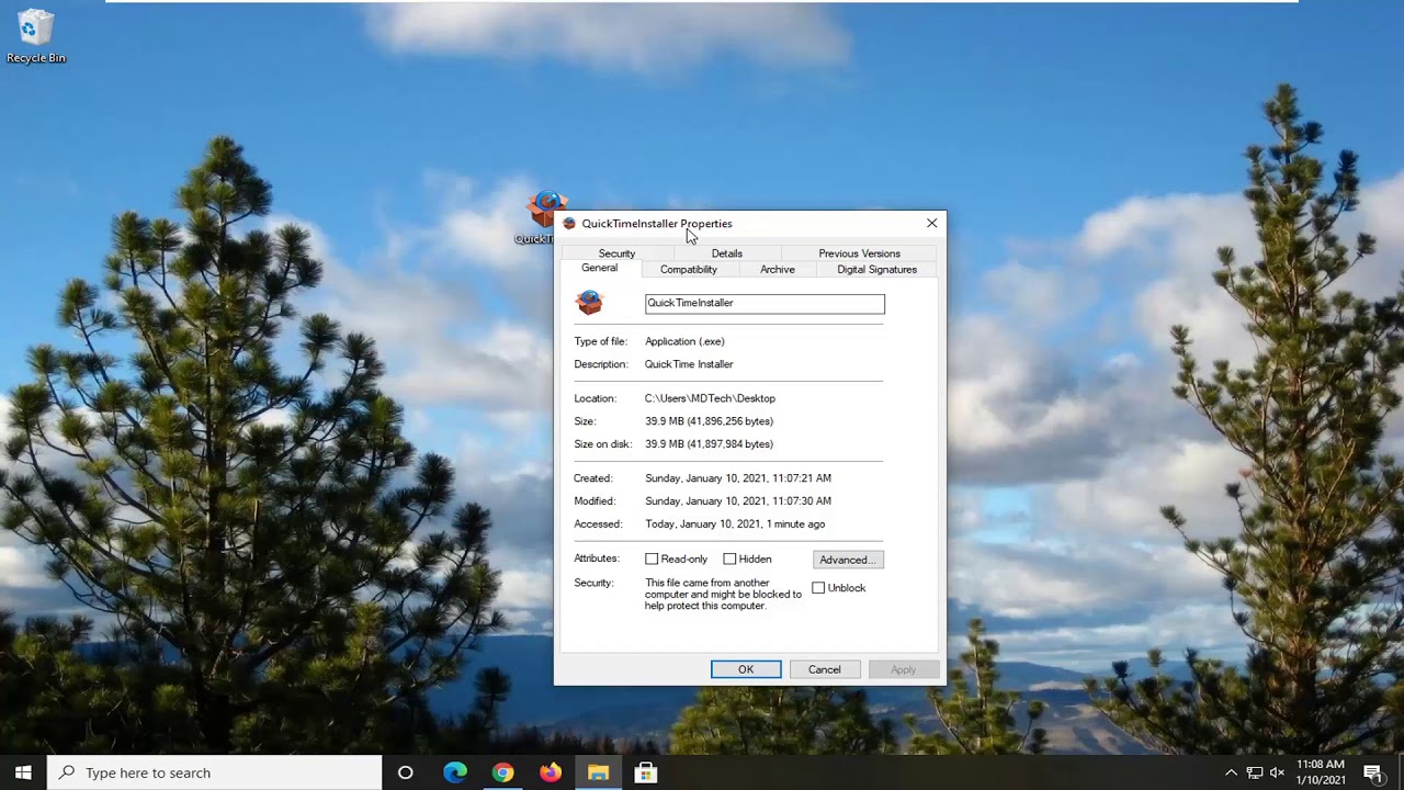 Can&rsquo;t Install QuickTime In Windows 10 FIX