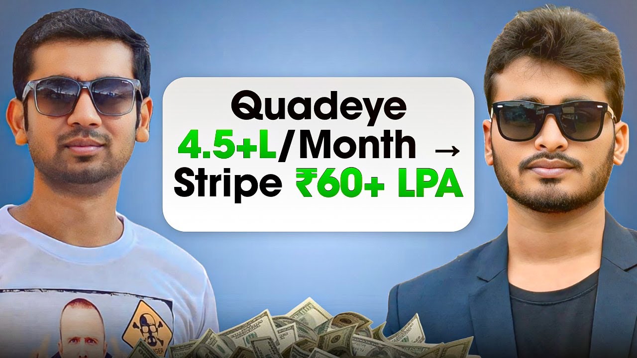 Quadeye (₹4.5 Lakh/Month Intern) to Stripe (₹60+ LPA) | HFT Interview 🔥🔥