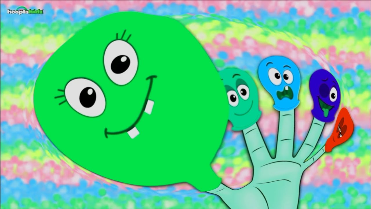 Balloon Finger Family _ Red Finger Balloon Family Finger Intro Logo 