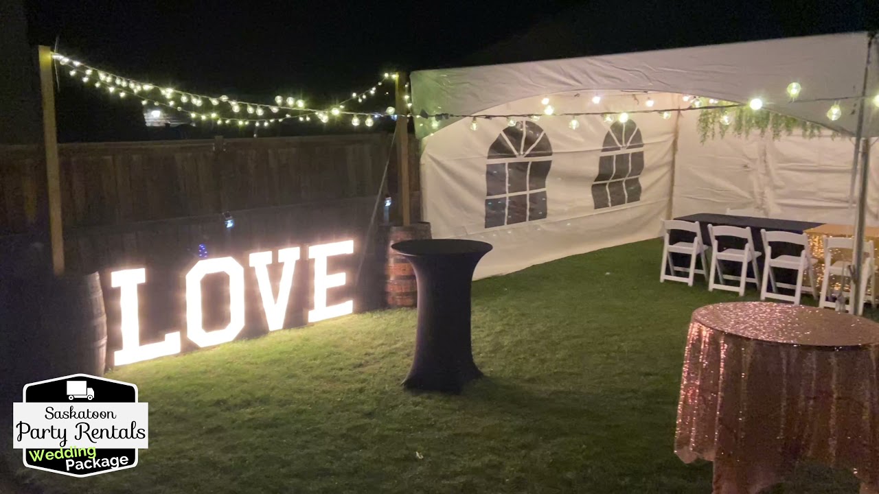 Wedding Tent Rental Saskatoon Package