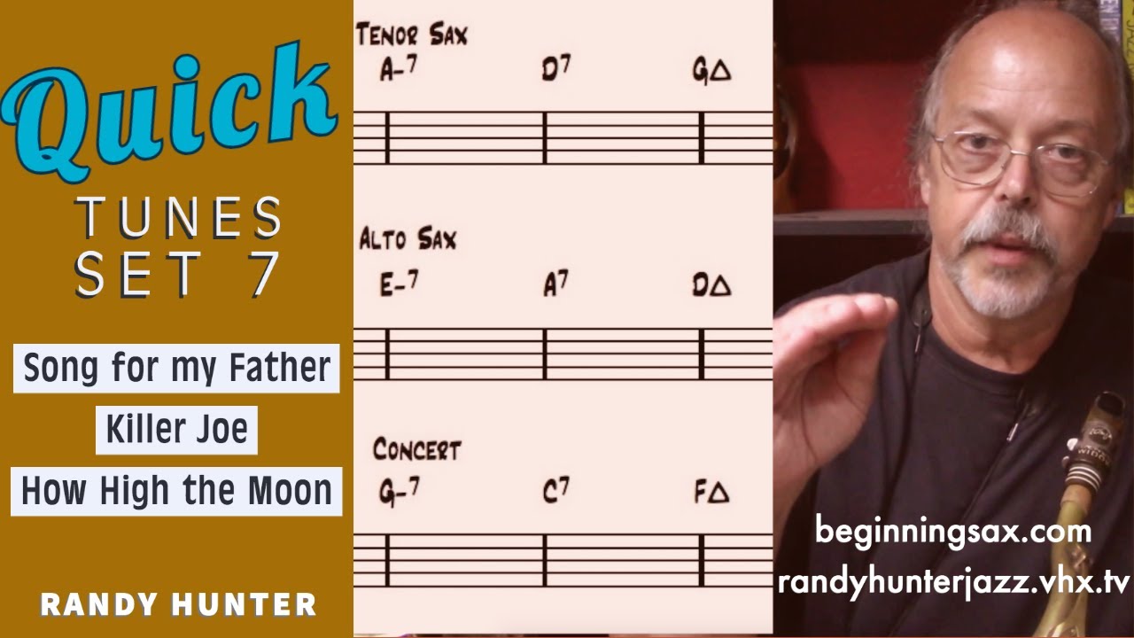 Song For My Father - Killer Joe - How High the Moon/Ornithology Quick Tunes Set 7 Jazz Lessons