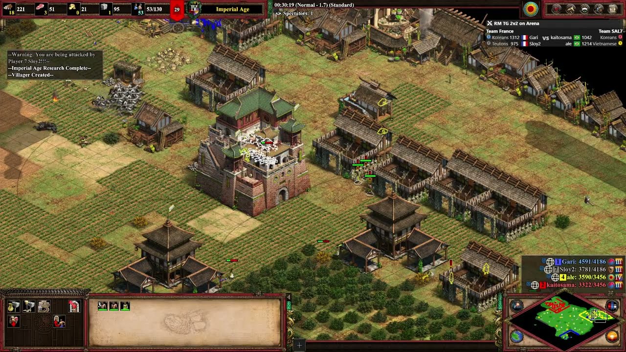 What a crazy hold! | 2v2 Arena with Vietnamese | AoE2