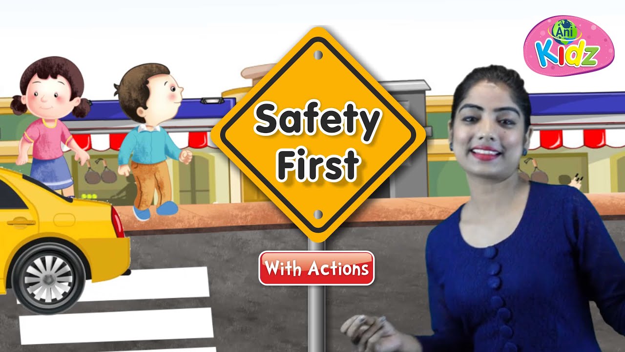 Safety First - Action Rhymes | Road Safety For Kids | Anikidz