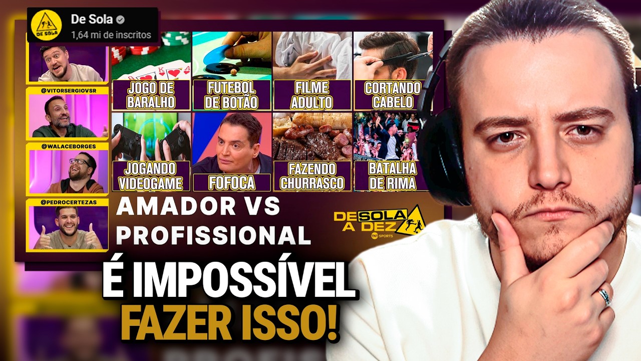 ONDE VOC&Ecirc; VENCERIA UM PROFISSIONAL? - REACT DE SOLA