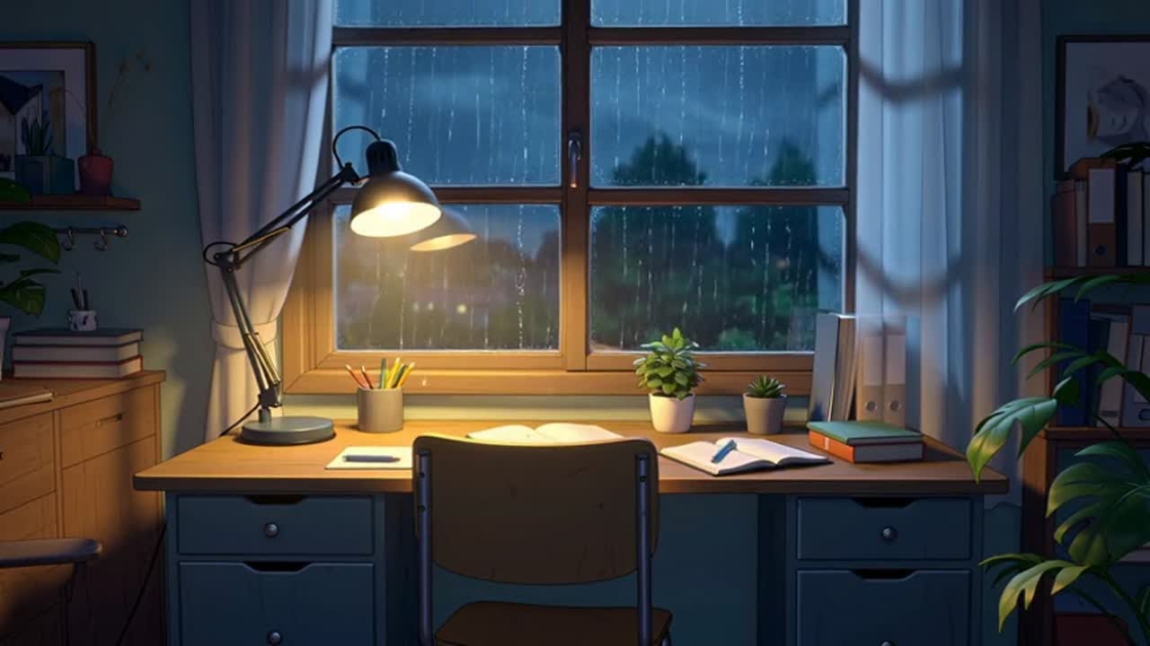 Cozy Night Rain Lofi 🌧️ | Chill Beats to Study & Relax