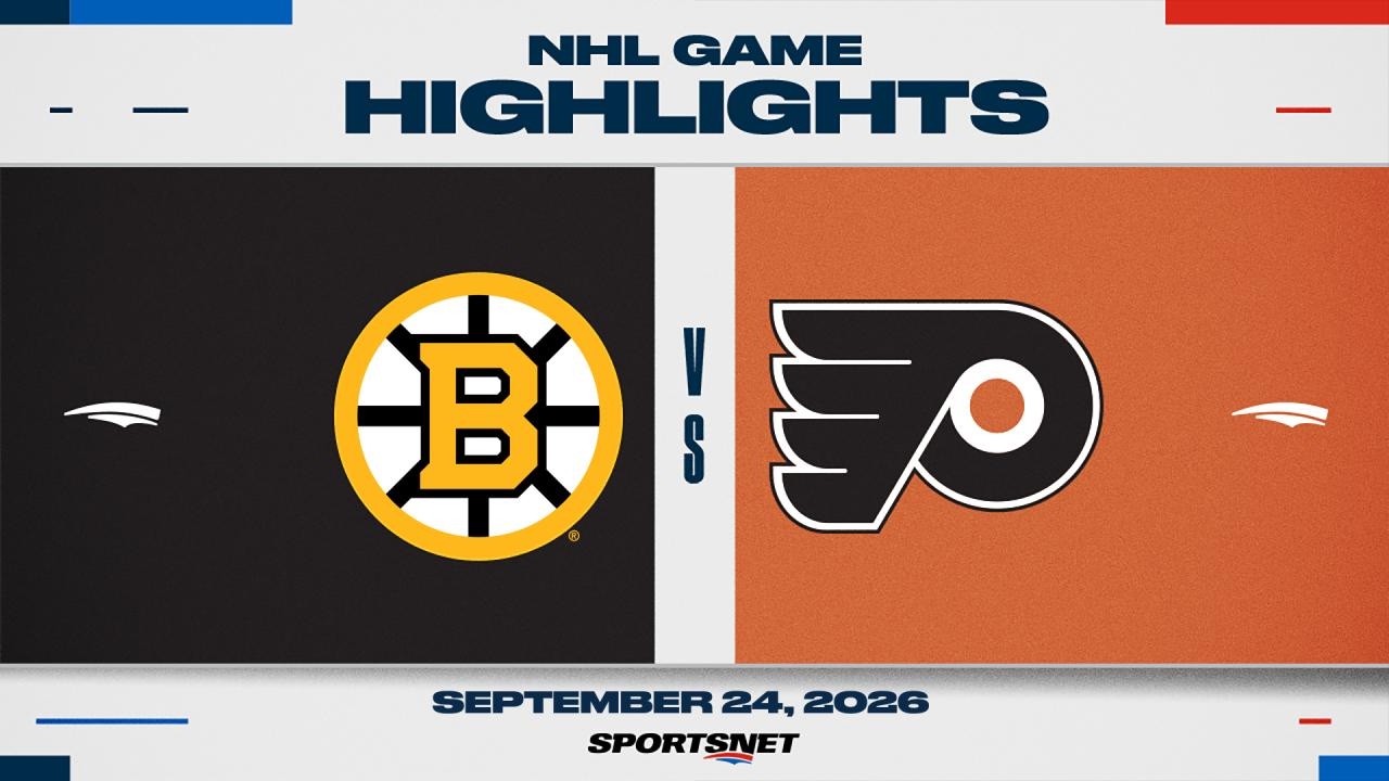 NHL Pre-Season Highlights | Bruins vs. Flyers - September 24, 2026