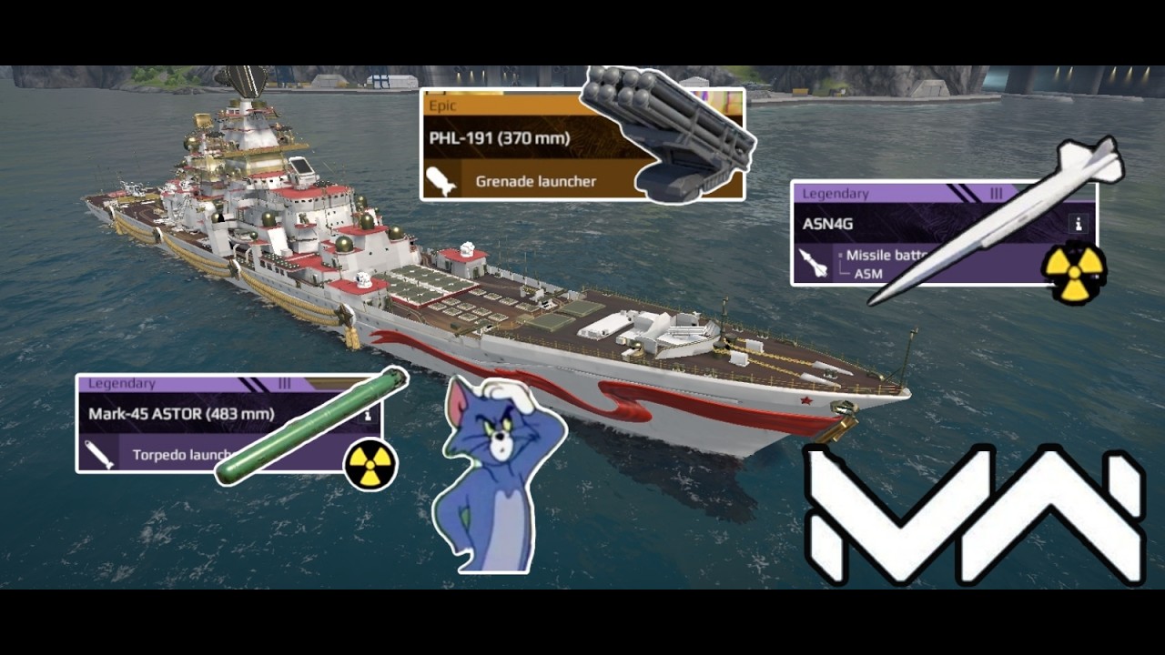RF Tark Pyotr Velikiy🤯🤯omg with build nuke 😱#modernwarships #gaming #battleship