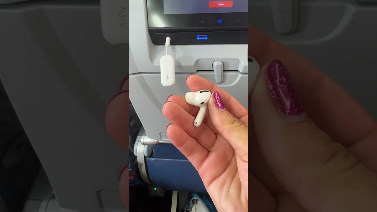 Use your AirPods while flying! Travel must haves. airfly #airpods #amazonfinds #amazonfavorites
