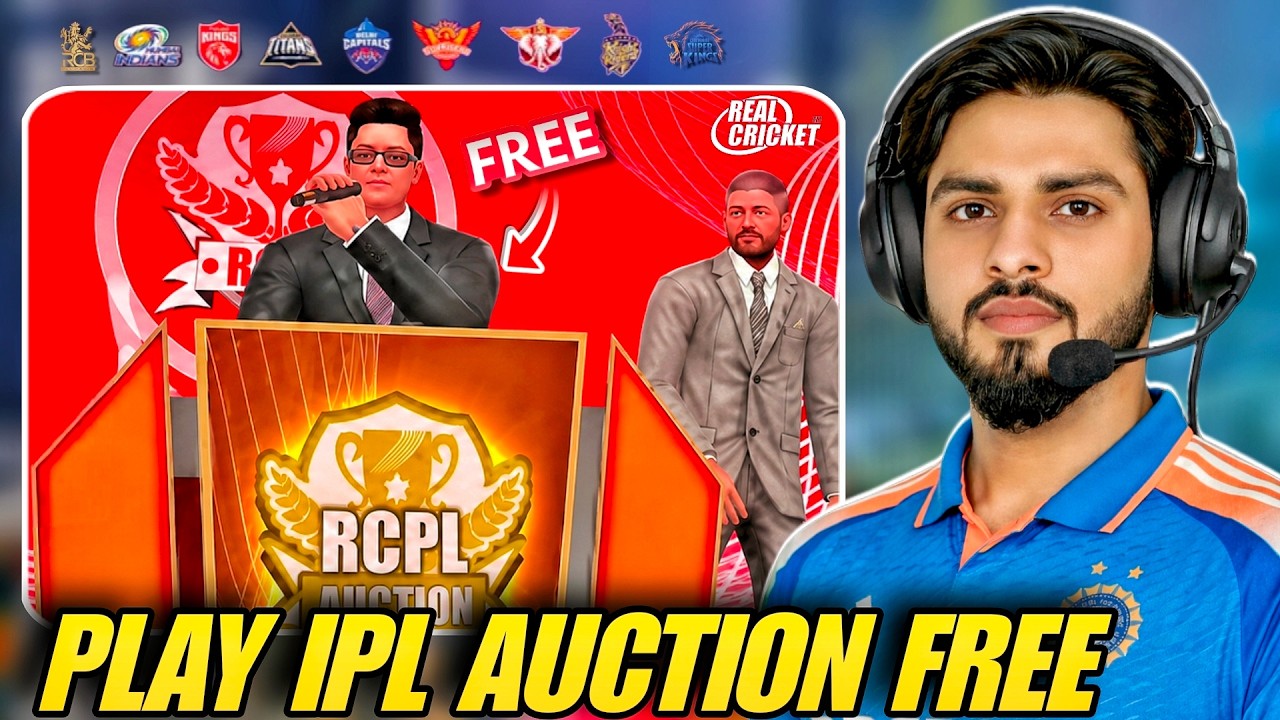 How To Play Free RCPL Auction In Real Cricket