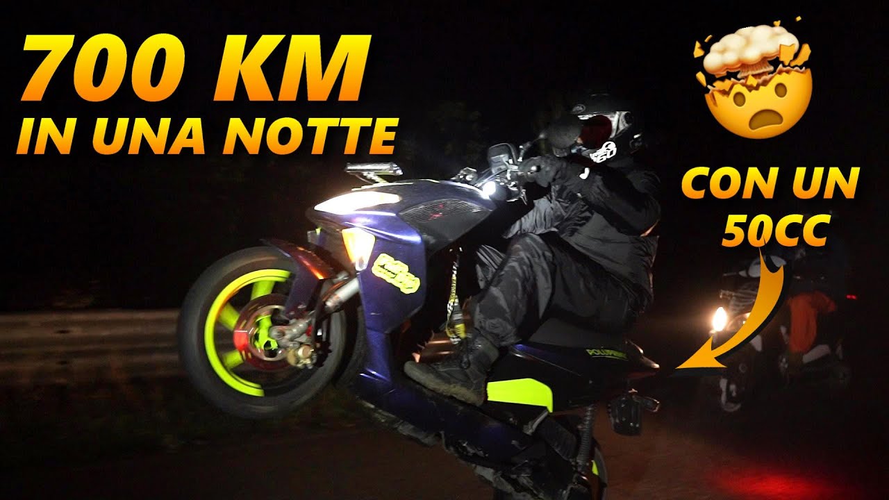 Ho fatto 700KM di NOTTE con un 50cc😨 - Crazy Rally Jump