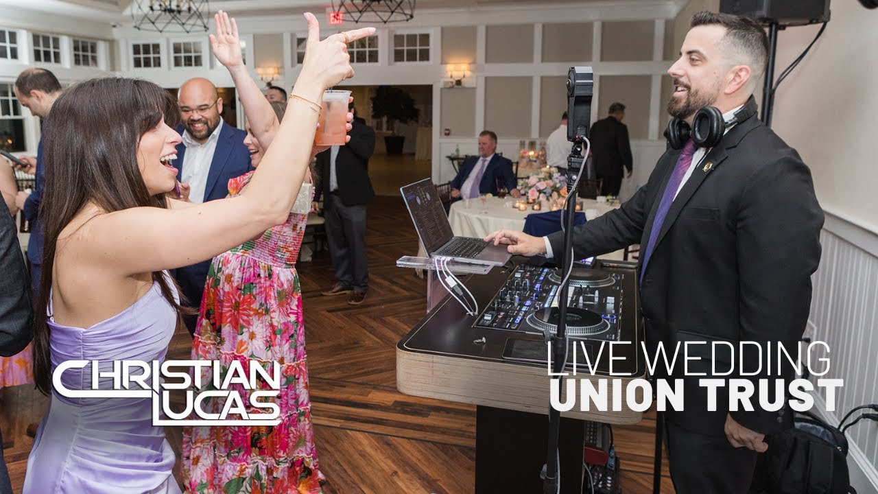 DJ Christian Lucas, Philadelphia Wedding DJ - Live DJ Hybrid with Sax and Drums at Union Trust