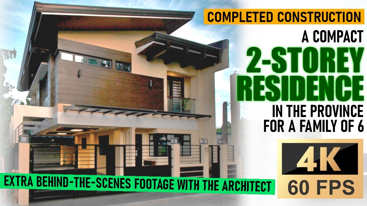 Design and Construction of a Compact 2-Storey House in the Province for a Family of 6