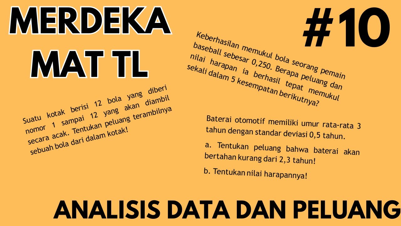 ANALISIS DATA DAN PELUANG - MERDEKA MAT TINGKAT LANJUT
