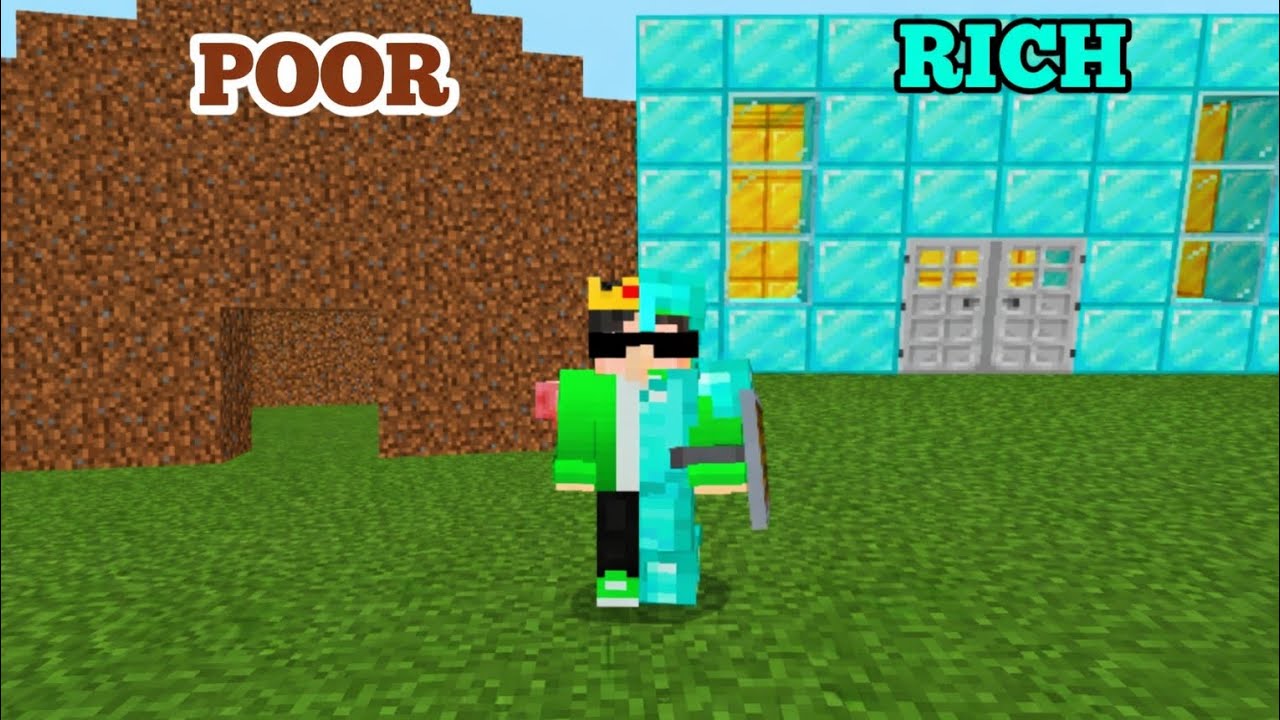 POOR V/S RICH House Challenge in Minecraft 💎