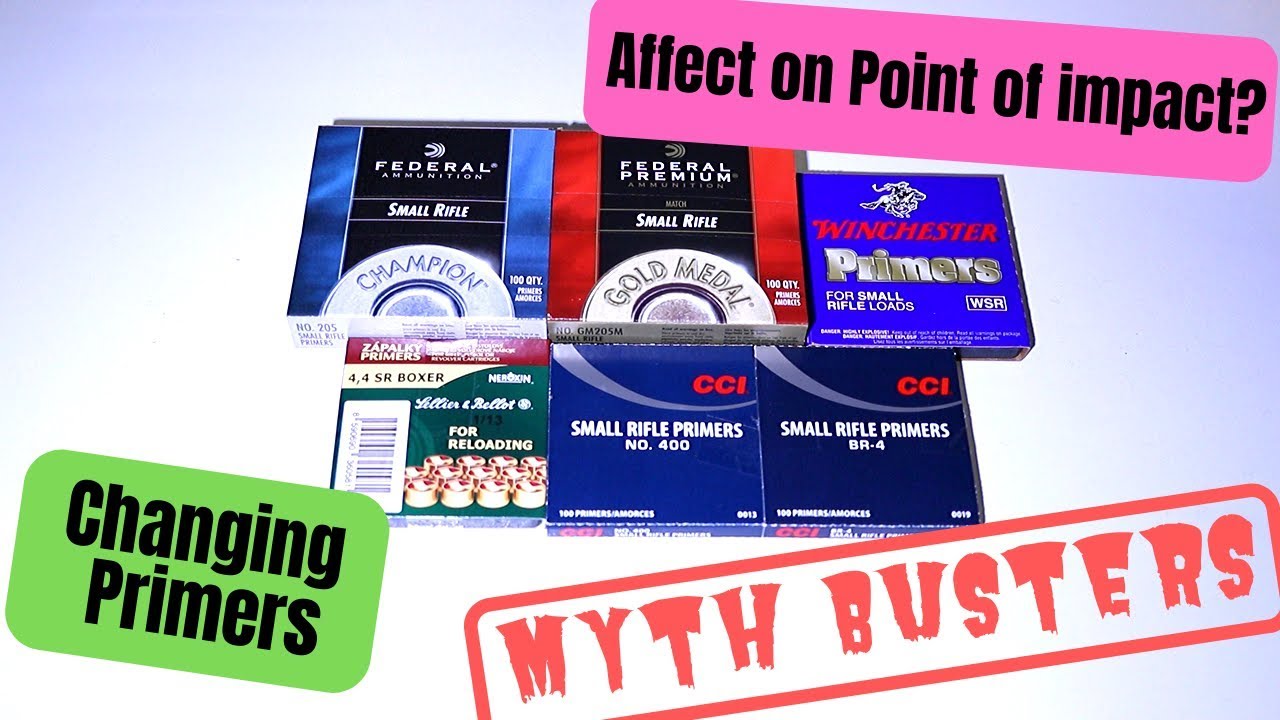 Myth busters Changing primers   Affect on point of impact