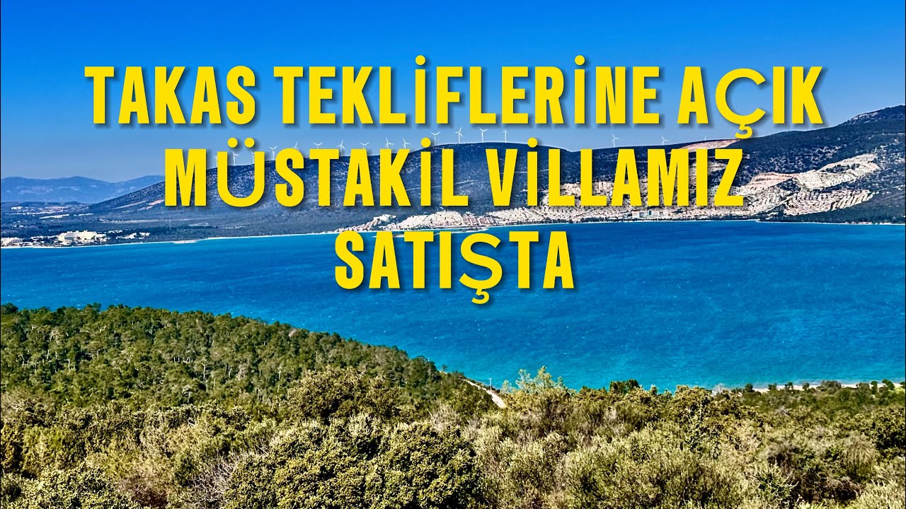 Deniz Manzaralı Mantıklı Takas tekliflerine açık Müstakil havuzlu geniş bahçeli otoparklı 3+1 villa