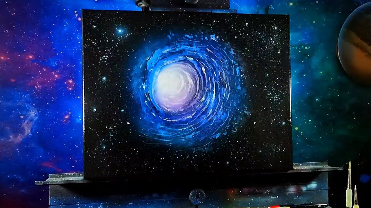 Space Portal / Acrylic Space Painting