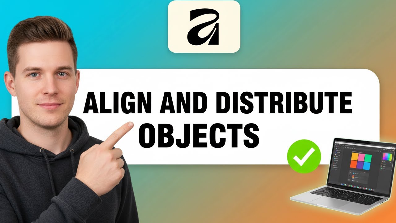 How to ALIGN AND DISTRIBUTE OBJECTS in Affinity Studio (Step by Step)