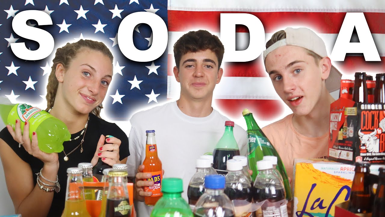 Exchange Students Try American Soda Pop for the First Time! Spanish & Italian Teen Exchange Students