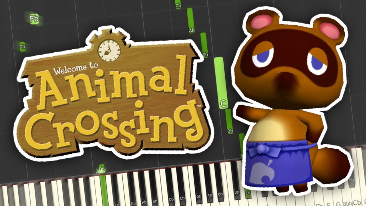 Animal Crossing - Nook's Cranny Theme Piano Tutorial Synthesia