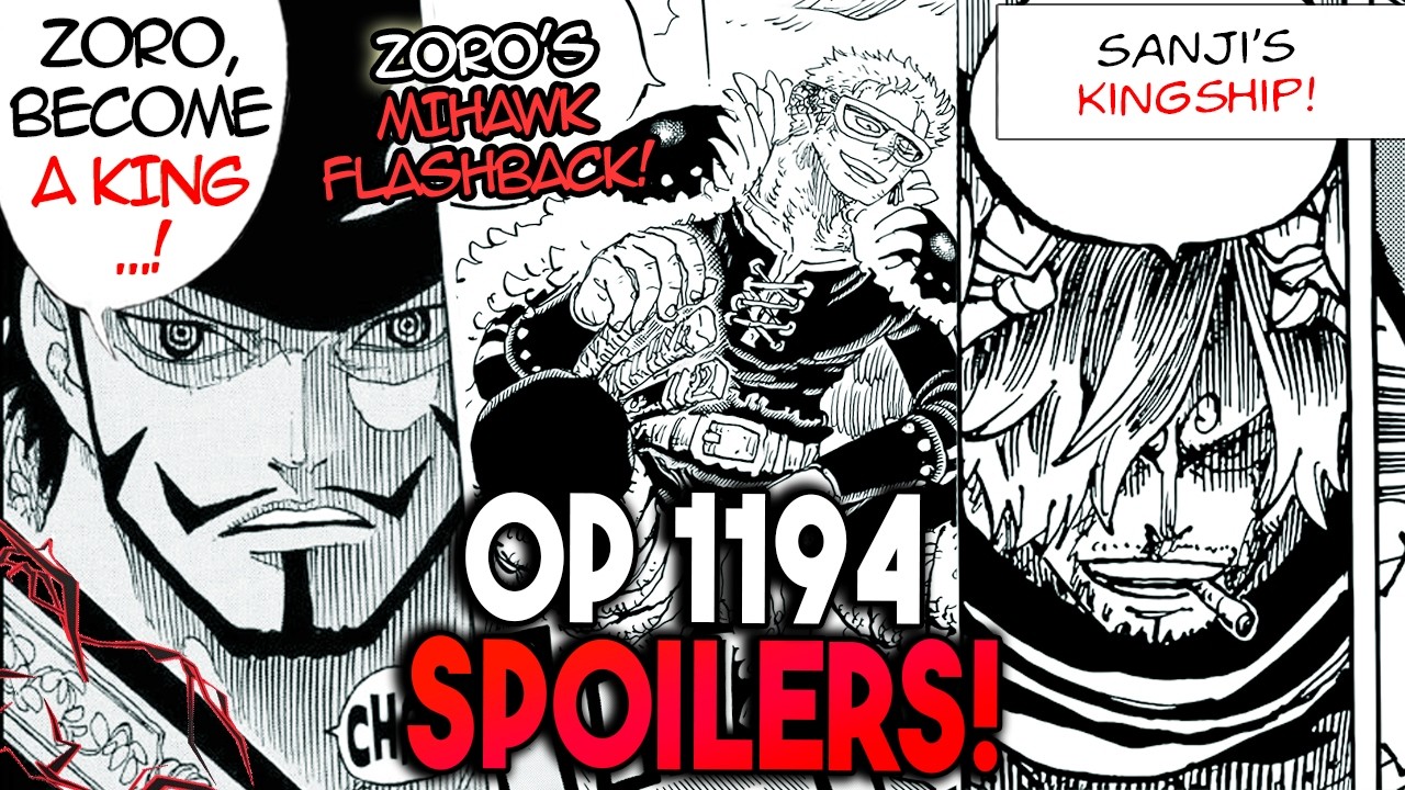 ZORO & MIHAWK HYPE!! IT'S OVER!! | ONE PIECE CHAPTER 1194 EARLY SPOILERS & HINTS (OP 1194)