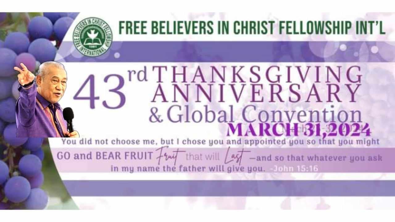 Word Of God | 43rd Thanksgiving Anniversary (Philippines) - Bishop Moses R. Chungalao