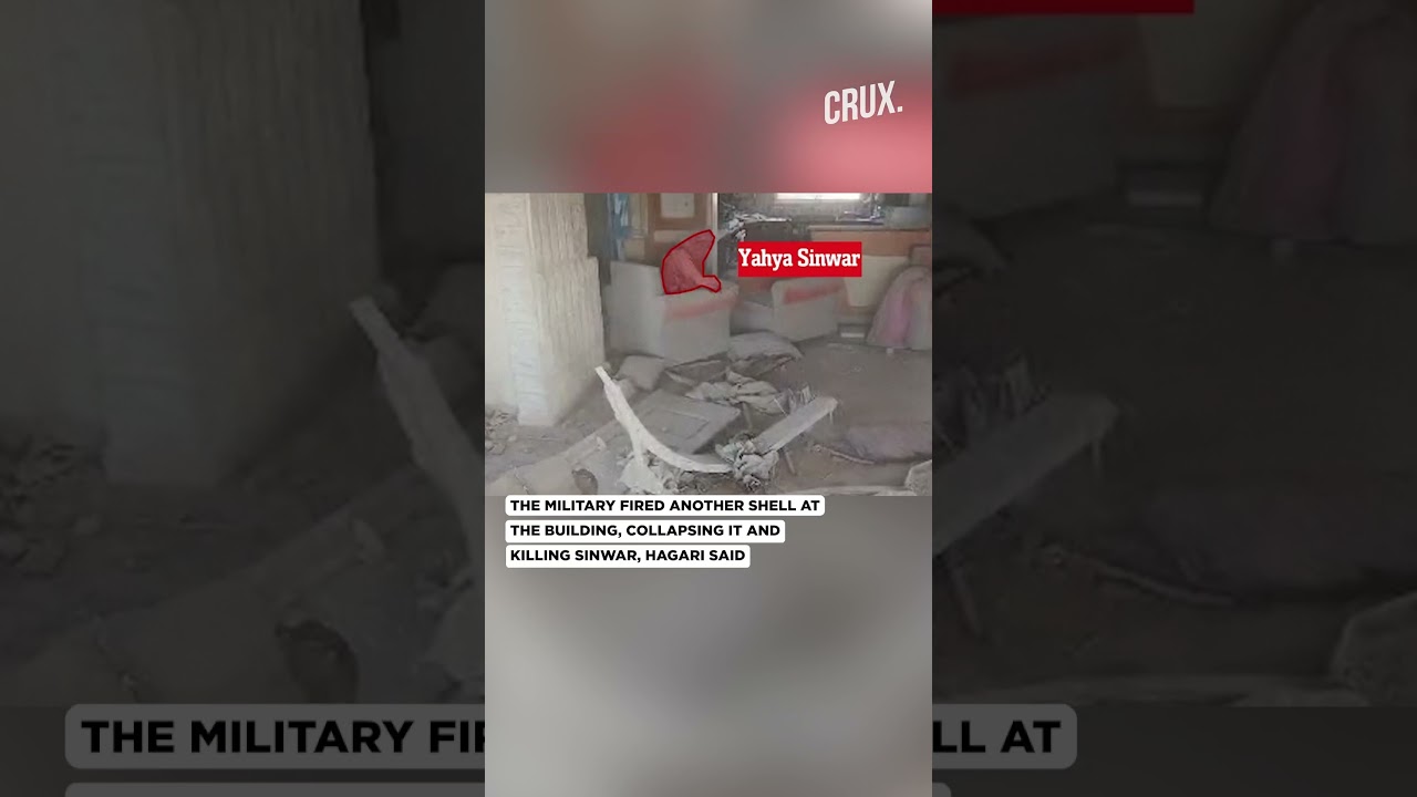 Watch | Wounded Hamas Chief Sinwar Throws A Stick At Israeli Drone