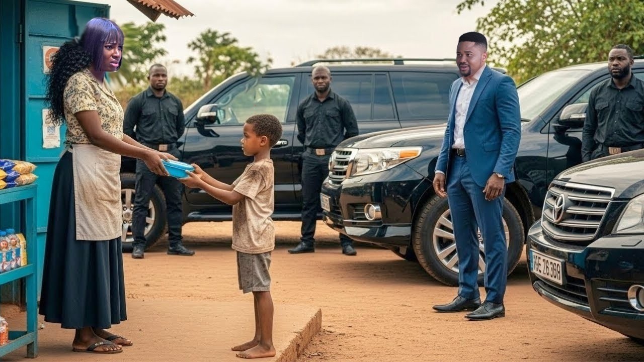 Bilionaire Follow D Poor Boy He Saw Hawking In D Traffic Home & Find Out His Missing Wyf Is D Mother