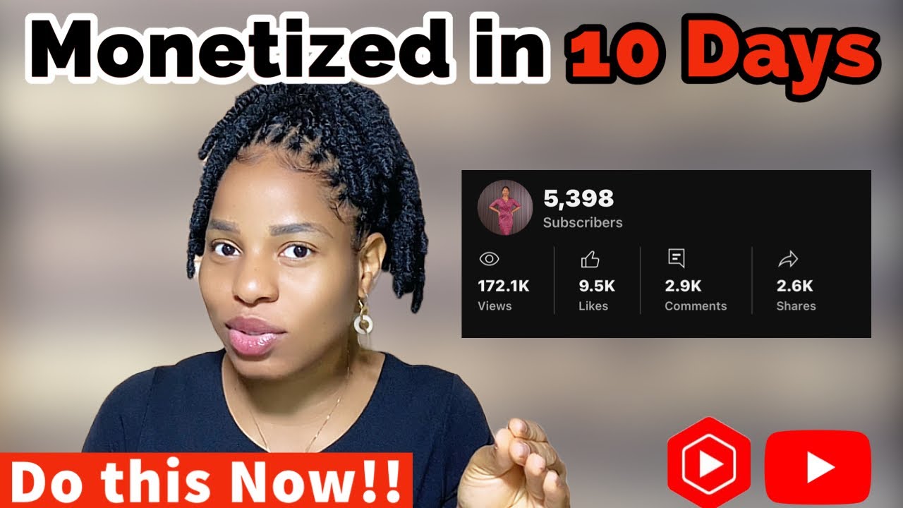 How To Get Monetized Very Fast on YouTube