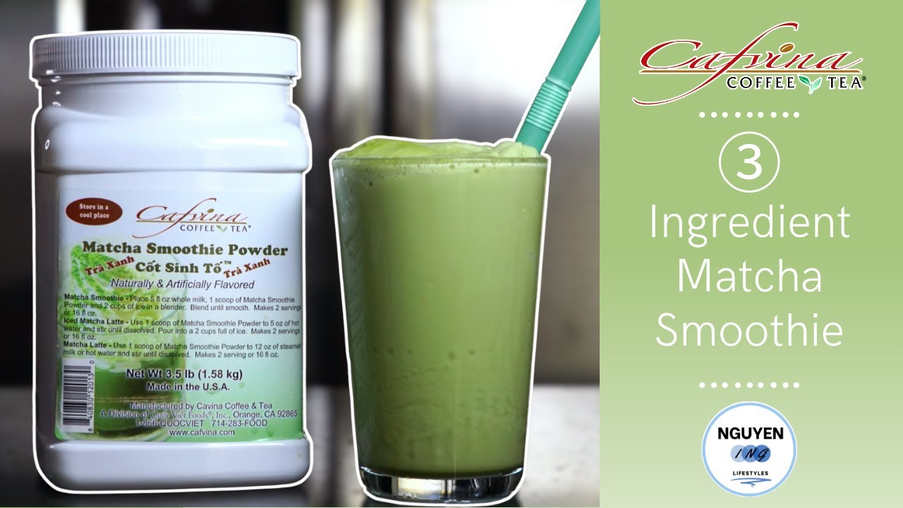 How to Make a 3 Ingredient Matcha Smoothie with Cafvina | B-Roll Edition
