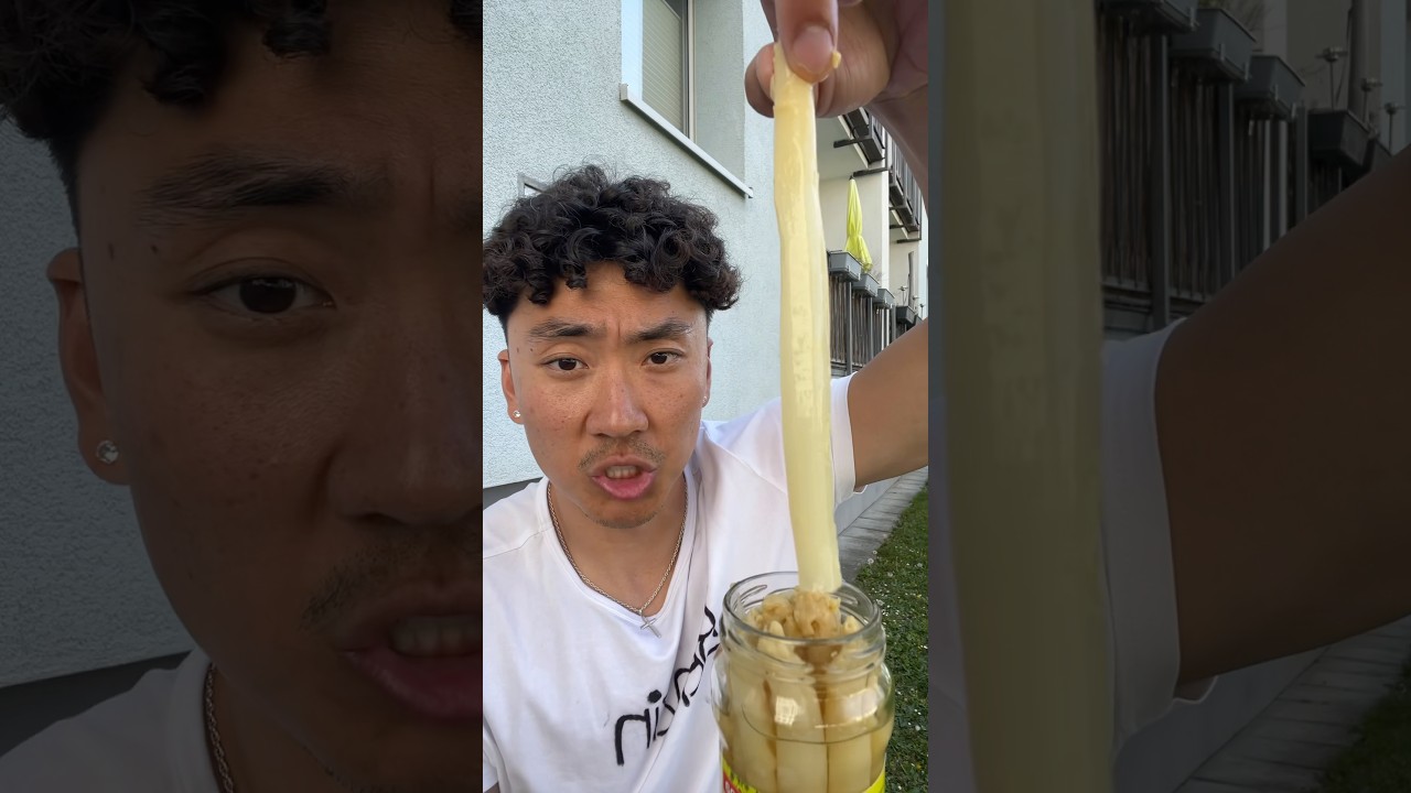Spargel Taste Test 🥬🇩🇪 #spargel #tastetest #germany #eatingshowasmr #trending