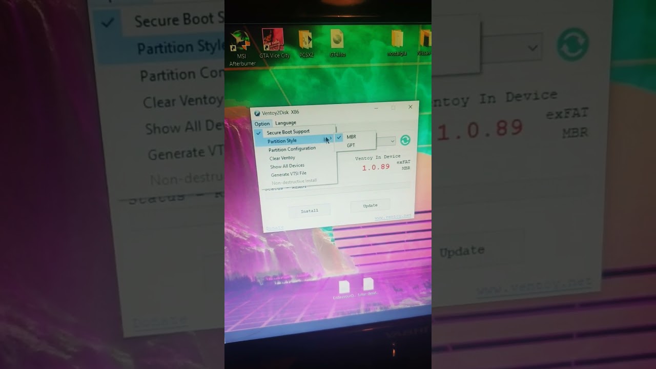 Ventoy Distrohopping Dream #shorts