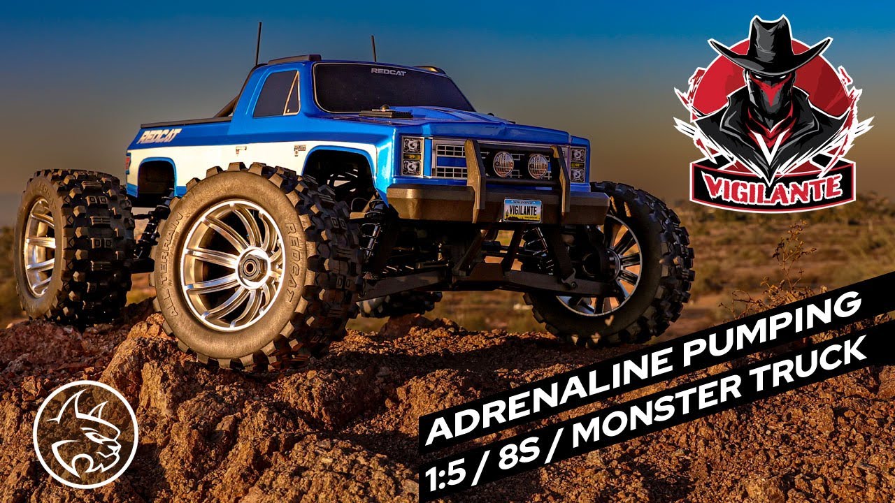 Redcat Vigilante: A Powerful 1:5 Scale, 8S Capable, Brushless RC Monster Truck.