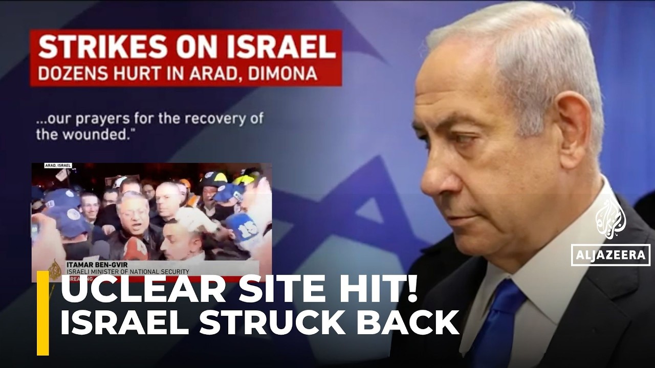 Iran nuclear site hit, Israel strikes back | Arad attack injures dozens