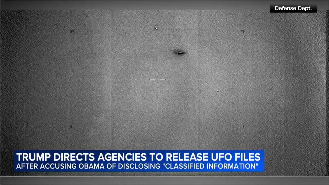Trump directs government to release files on UFOs