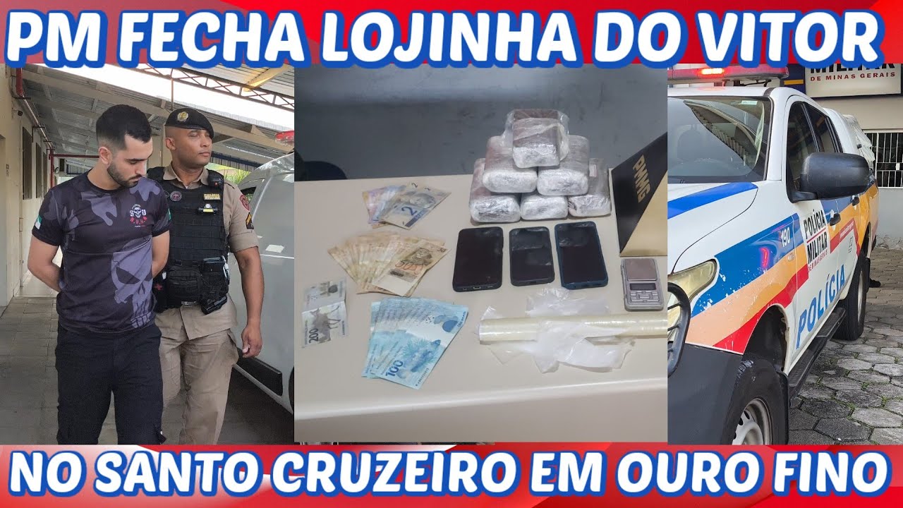 Lojinha do Vitor no Santo Cruzeiro de Ouro Fino fechada pela PM