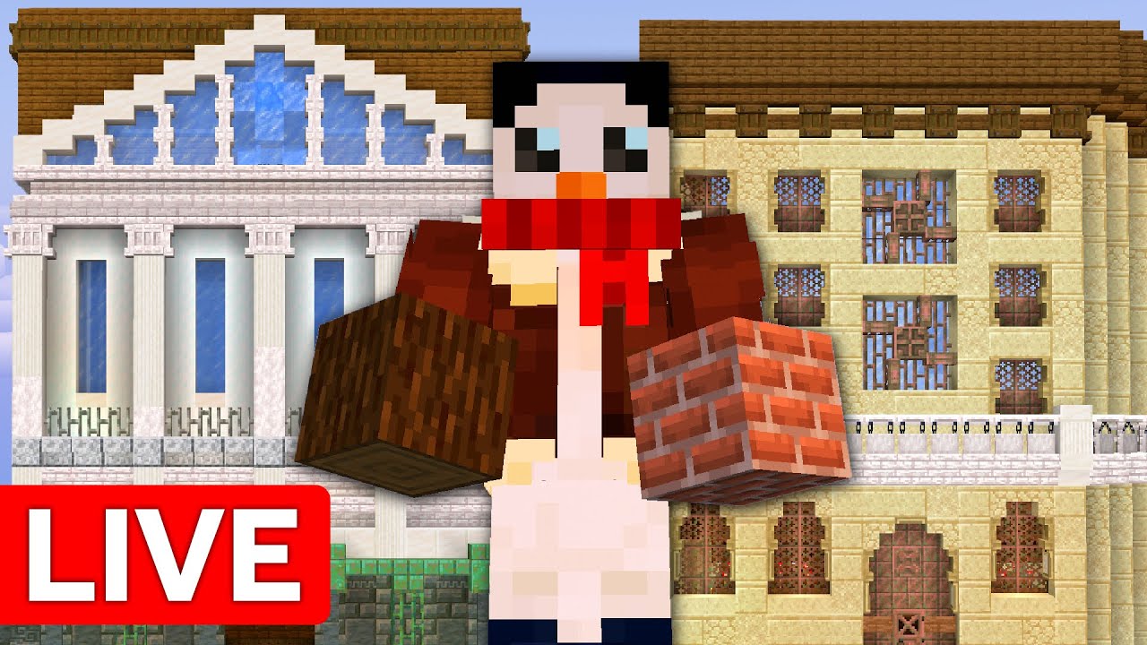 🔴 Let's Build Minecraft City Buildings! Skyblock Kingdoms SMP