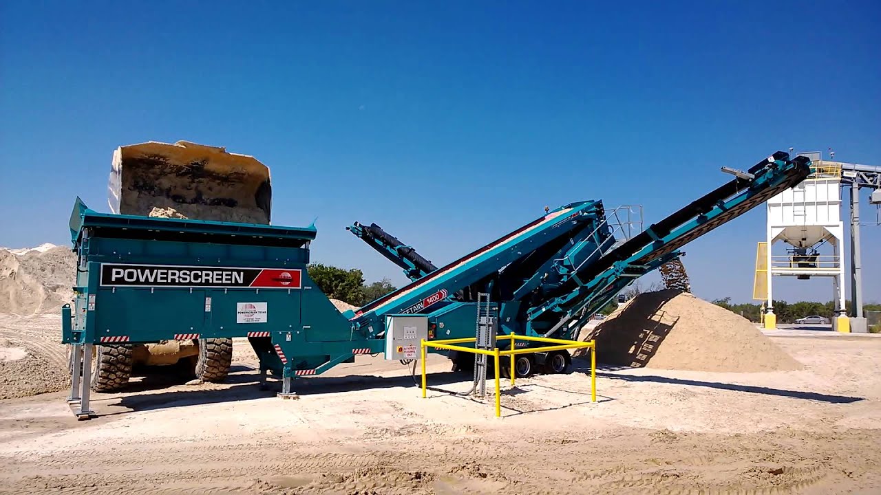 Powerscreen Chieftain 1400 Electric screening frac sand