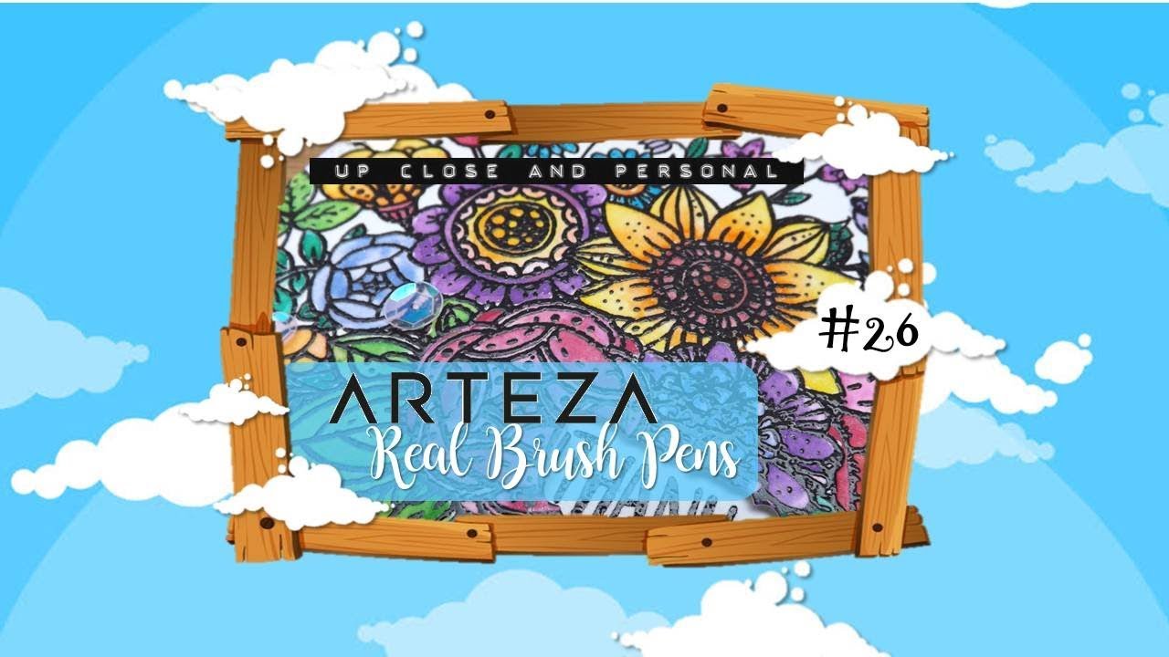 Up Close & Personal # 26 - Arteza Real Brush Pens 48 Pack :D